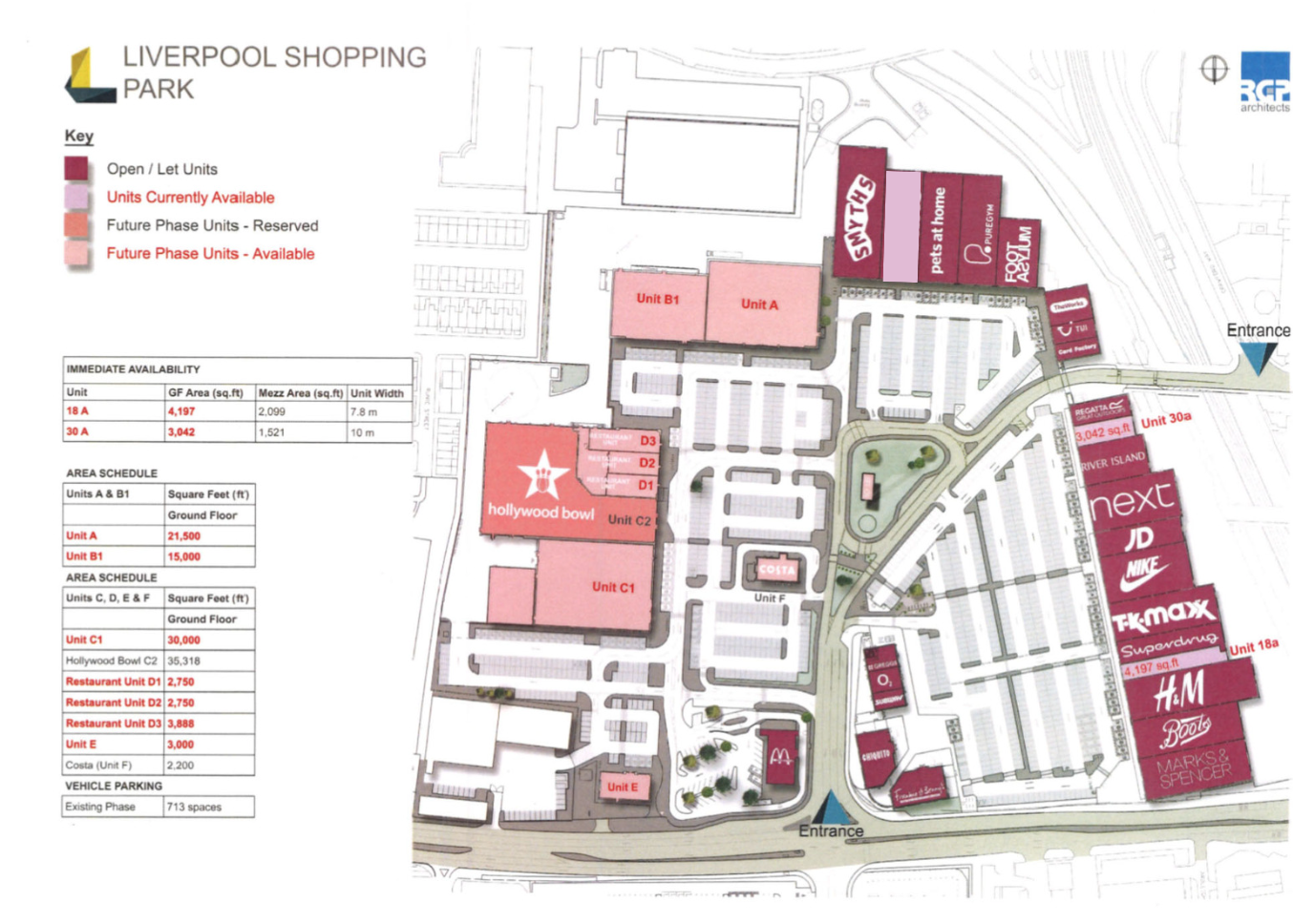 Liverpool Shopping Park Siteplan