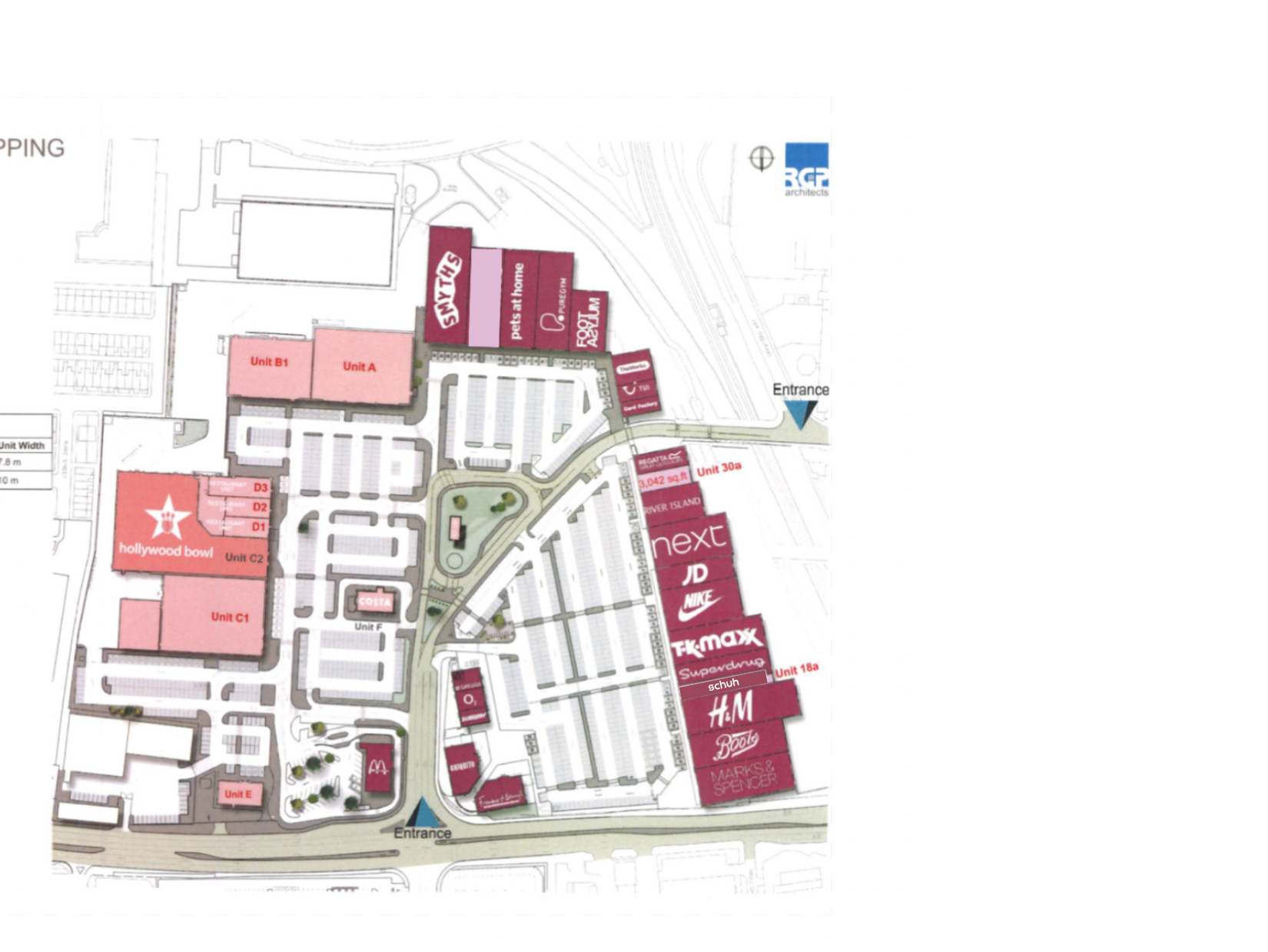 Liverpool Shopping Park Siteplan