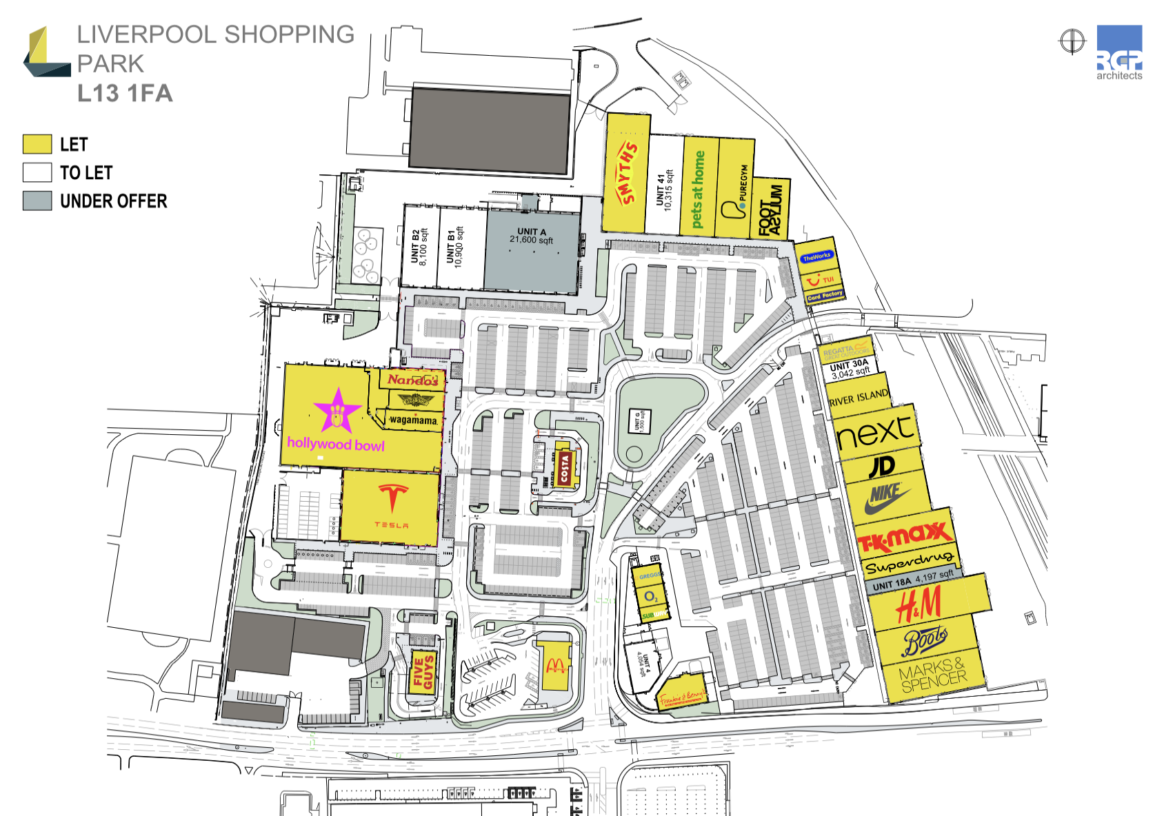 Liverpool Shopping Park Siteplan