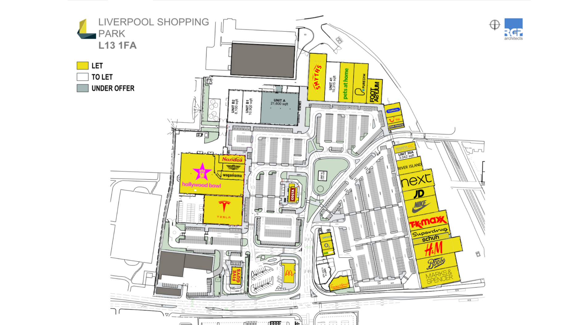 Liverpool Shopping Park Siteplan